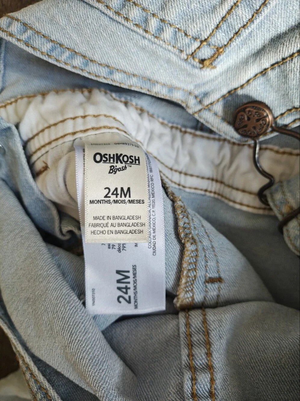OshKosh B'gosh Light Blue Denim Overalls